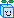 blue cube with sprout on its head and winking facial expression